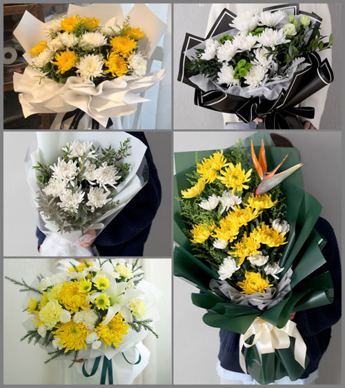 福建三明三元区中村乡大焙坑村白事花束代送